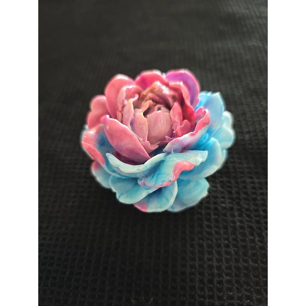 Resin Flower Blue Pink Decoration Gift Small.‎ 585